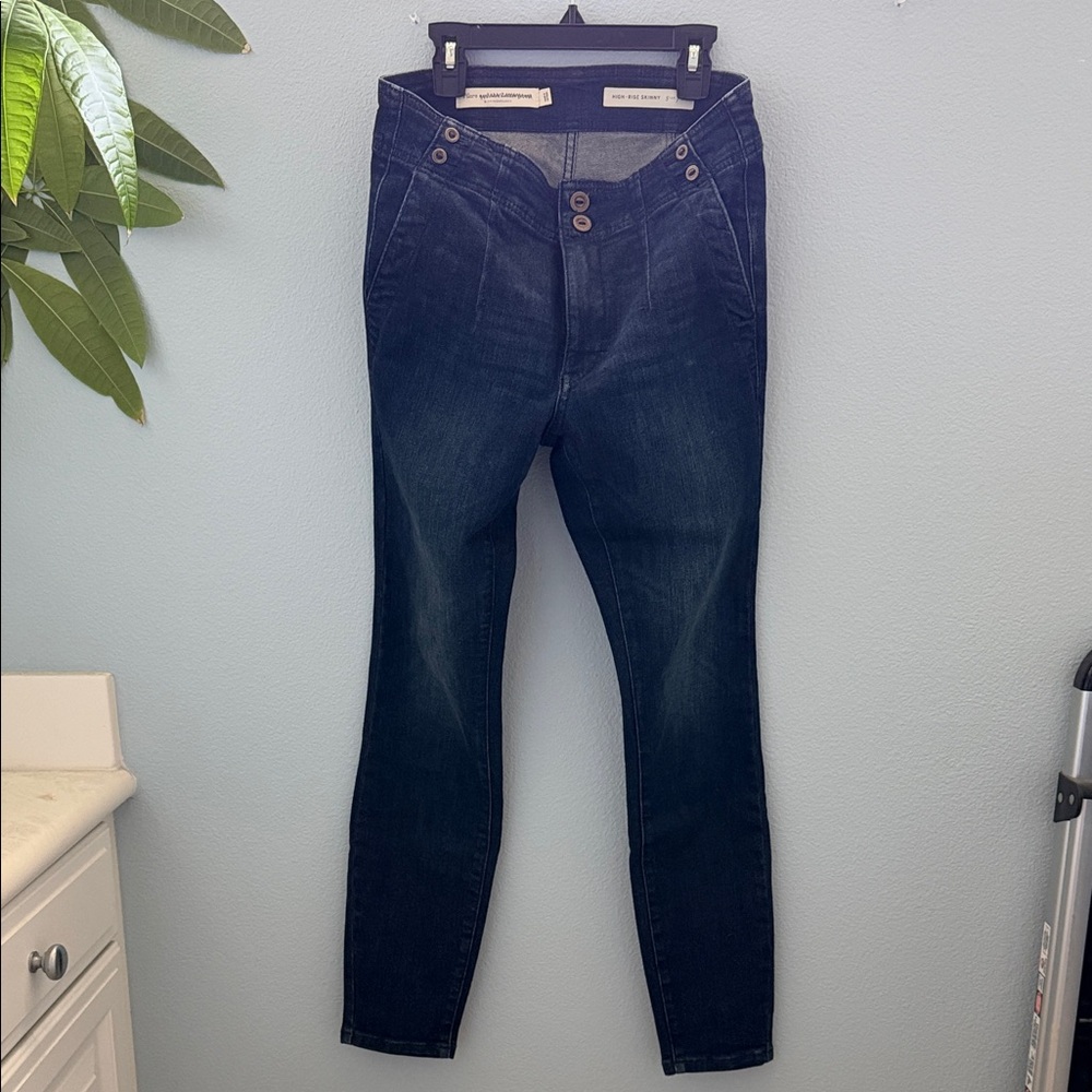 Pilcro Dark Indigo Skinny Jeans